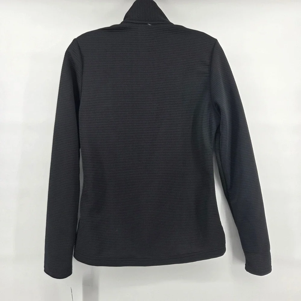 Adidas Womens Golf Ribbed‎ Full Zip Jacket Black Size Small New NWT